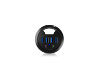 ICY BOX HUB USB 3.0 - 4x USB (audio, montaż do biurka) - 622645 - zdjęcie 5